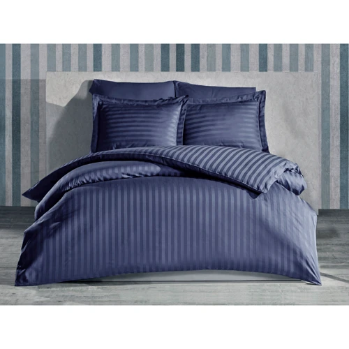 Комплект постельного белья SoundSleep Stripe Graphite графит страйп-сатин двуспальный (93691611)