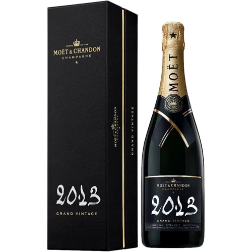 Шампанське Moet & Chandon Grand Vintage 2013, біле сухе, 0.75л 12.5%, у подарунковій упаковці (BDA1SH-SMC075-034)