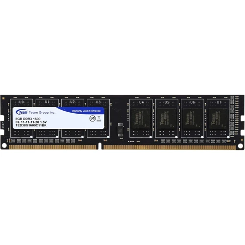 

Team 8 Gb DDR3 1600 MHz (TED38G1600C1101)