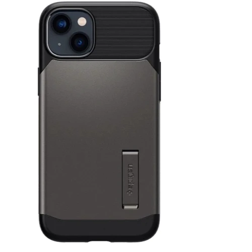 Чохол для iPhone Spigen Slim Armor with MagFit Gunmetal (ACS04685) for iPhone 14