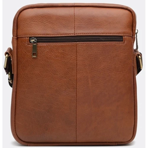 Мужская сумка через плечо Borsa Leather коричневая (K15210-brown): Тип Сумки
