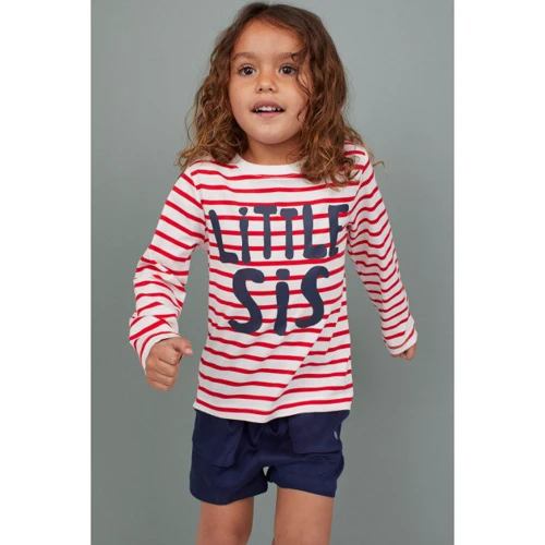Лонгслів H & M 8Z06828548 98-104 см червоний
