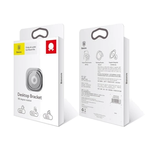 Держатель Baseus Privity Ring Bracket Black (SUMQ-01) фото 10