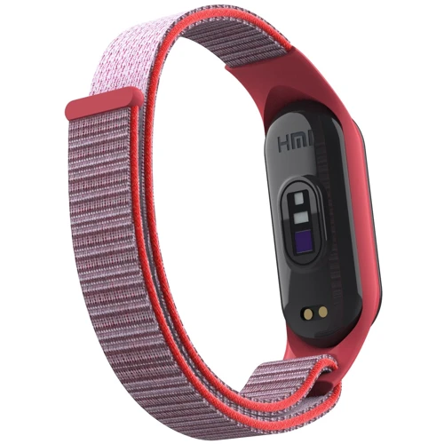 Ремешок ArmorStandart Nylon Grey/Red (ARM67853) for Xiaomi Mi Band 7/6/5/4