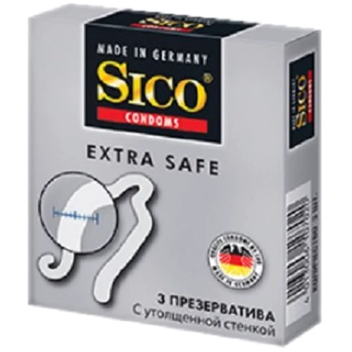 Презервативы латексные SICO Extra Safe с утолщенной стенкой №3