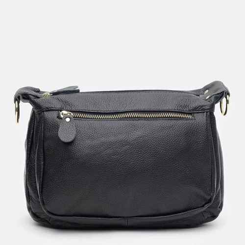 Женская сумка через плечо Borsa Leather черная (K1bb301bl-black): Пол Женский