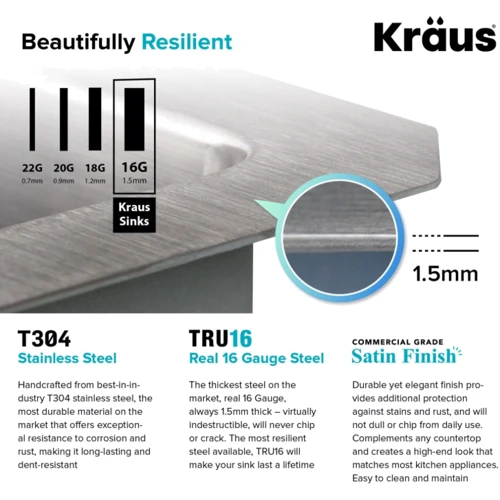 Кухонна мийка Kraus KHU100-26