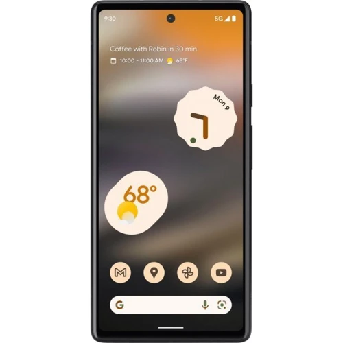 Смартфон Google Pixel 6a 6/128GB Charcoal: Дисплей 6.1" OLED (1080 x 2400) / 429 ppi / Corning Gorilla Glass 3