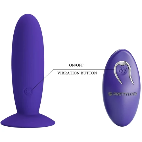 Анальная пробка с вибрацией LYBAILE Pretty Love Remote Control Vibrating Plug Youth (BI-040045WL)
