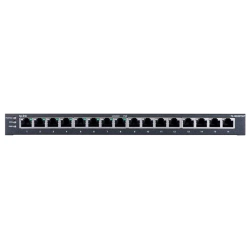 Сетевой коммутатор TP-Link TL-SG2016P: Тип управляемый уровня 2