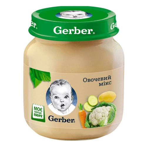 Пюре Gerber овощной микс 130 г (1227244)