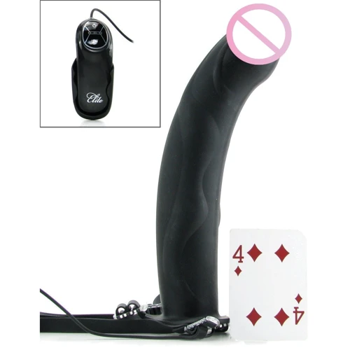 Порожній страпон Fetish Fantasy Extreme Vibrating Silicone Hollow Strap-On, 25,5x5,5 см