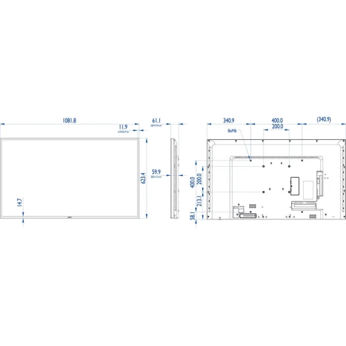 Монитор Philips Q-Line BDL4835QL: Покрытие экрана антибликовое