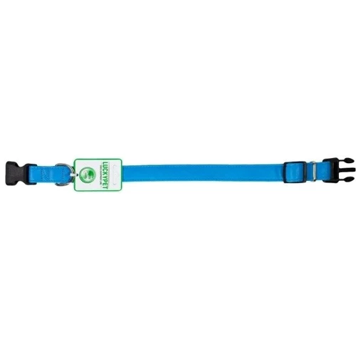 Ошейник кожаный Lucky Pet двойной с пластиковой фурнитурой 1x18-25 см голубой (4820224217970): Производитель Lucky Pet