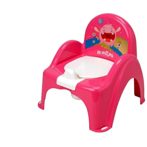 Горшок - стульчик Tega Baby Монстрики музыкальный розовый PO-027-127