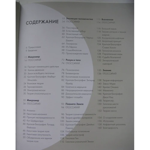 Наукові теорії за 30 секунд: Кількість сторінок 160