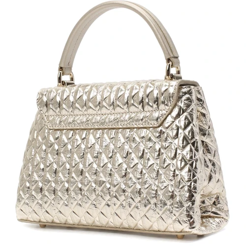 Жіноча сумка-сетчел Furla 1927 Mini Top Handle платинова (WB00109A.0263H8000): Фактура Стьобана, матова