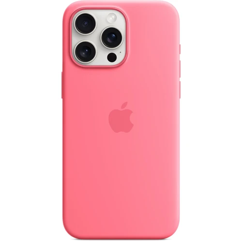 Чехол для iPhone Apple iPhone 15 Pro Max Silicone Case with MagSafe - Pink (MWNN3ZM/A): Материалы Силикон