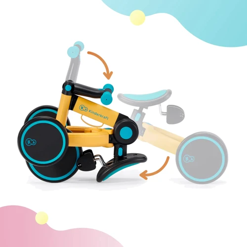 Трехколесный велосипед беговел  3 в 1 Kinderkraft 4TRIKE Primrose Yellow (KR4TRI00YEL0000) фото 27