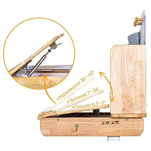 Детский стол-трансформер Mealux Timberdesk L (BD-690 Wood L) фото 6