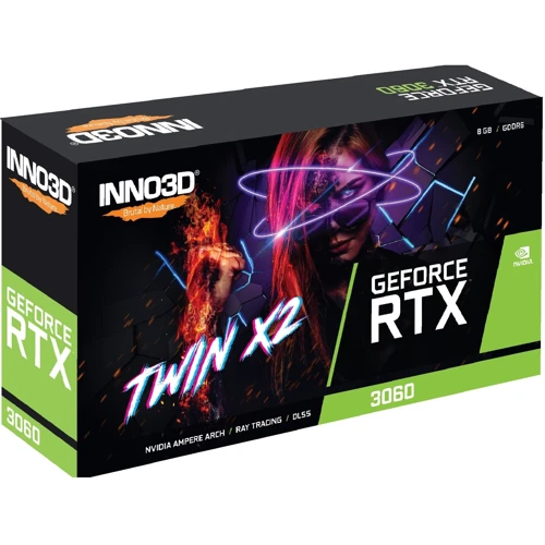 Відеокарта INNO3D GEFORCE RTX 3060 8GB TWIN X2 OC (N30602-08D6X-11902130) UA: Тип пам'яті GDDR6