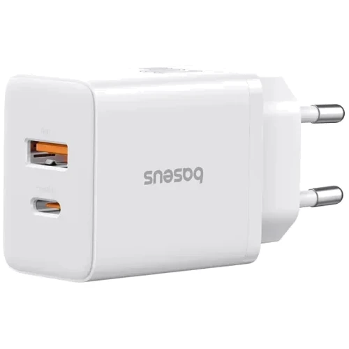 Зарядное устройство Baseus Wall Charger USB-C+USB Cube Fast Charger 20W Cluster White (P10111403213-00)