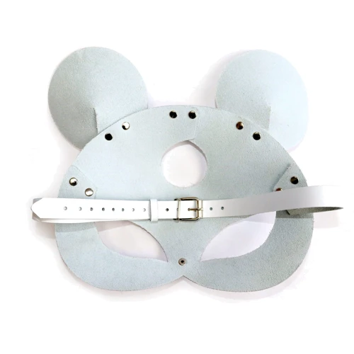 Кожаная маска мышки Art of Sex - Mouse Mask, белый