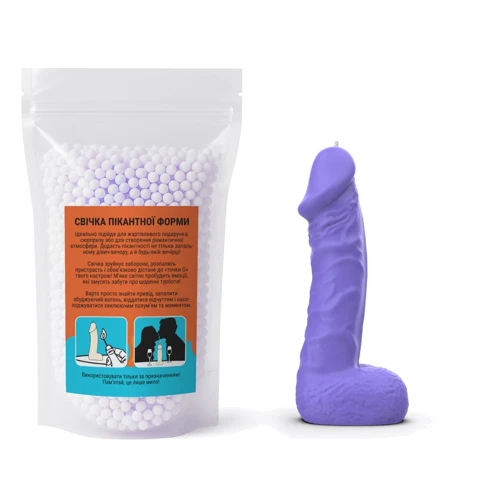 Свічка у вигляді члена Чистий Кайф LARGE Violet