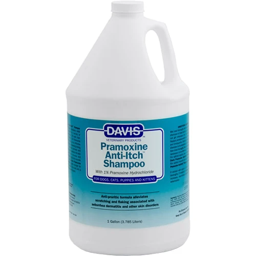 Шампунь Davis Pramoxine Anti-Itch Shampoo от зуда с 1% прамоксина гидрохлоридом для собак и котов 3.8 л (52897)