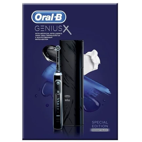 Зубная щетка Braun Oral-B Genius X/D706.513.6X type 3771 Midnight black: Назначение взрослая