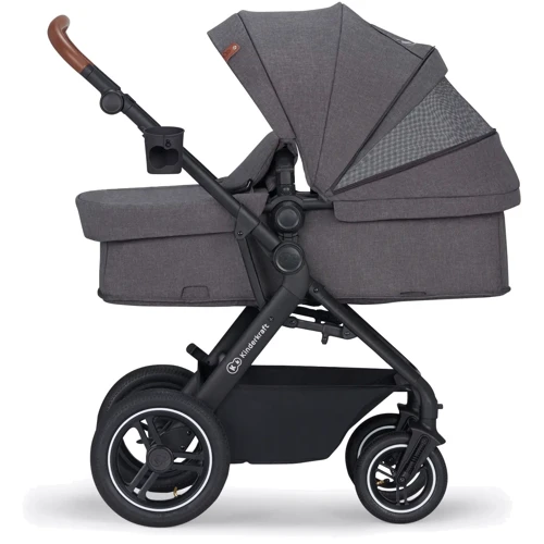 Універсальний візочок 3 в 1 Kinderkraft B-Tour Ash Gray (KSBTOU00DGR3000): Ширина шасі 60