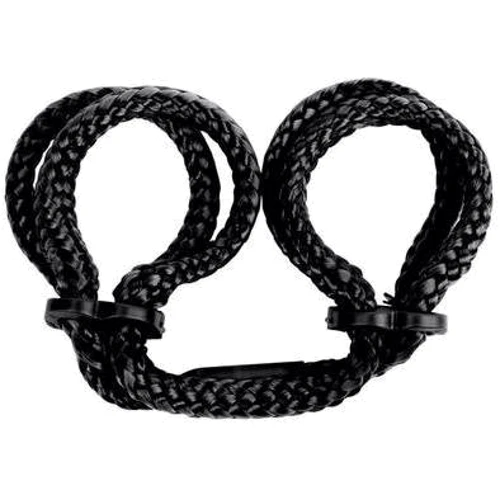 Наручники из японского шелка Japanese Silk Love Rope Wrist Cuffs, черный