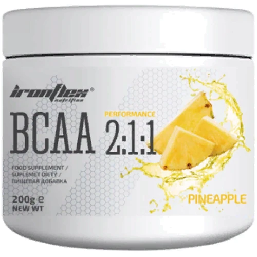 Амінокислота для спорту IronFlex BCAA 2-1-1 Performance 200 g / 40 servings / Pineapple