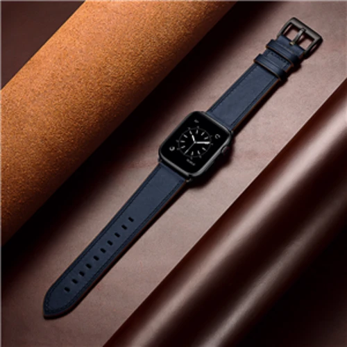 Аксессуар для Watch Top Genuine Leather Bank Dark Blue (BLAP181266) for Apple Watch 42/44/45/49mm Ultra фото 4