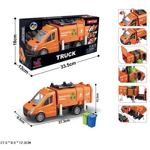 Мусоровоз Truck оранжевый (666-63P)