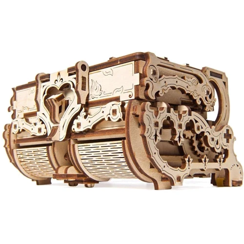 Механічний 3D пазл UGEARS "Антикварна шкатулка" (70089): Кількість фрагментів, шт 185