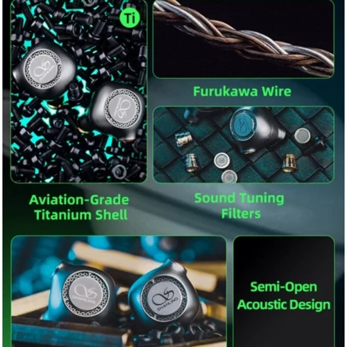 Навушники Shanling MG800 Titanium (Standard Edition): Діапазон частот (Гц) 20 - 40000