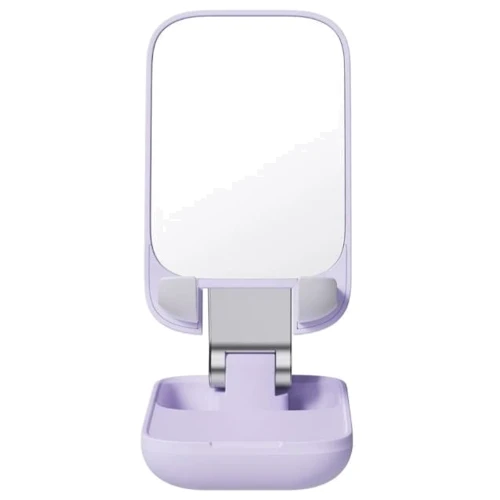 Держатель Baseus Desk Holder Seashell Folding Mirror Purple (B10551501511-00) фото 6