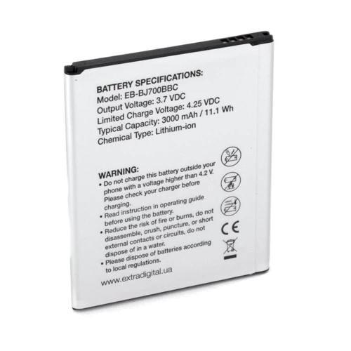 Аккумулятор ExtraDigital 3000mAh for Samsung J700 Galaxy J7: Производитель ExtraDigital