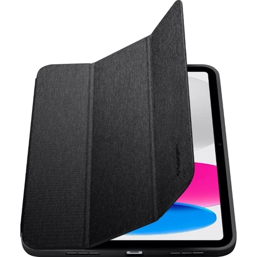 Аксесуар для iPad Spigen Urban Fit Black for iPad 10.9 (2022 / 2024) / iPad 11 2025 (ACS05306): Особливості Надійний захист від подряпин і забруднень, Складається в підставку, відділення для стілусу, захист спереду, ззаду та в кутах, магнітне зчеплення, режим автопробудження/сну