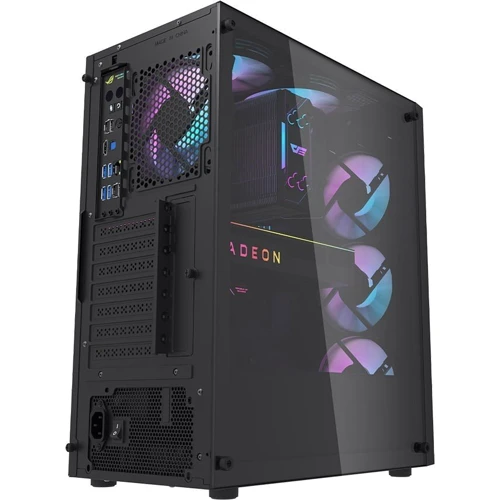Корпус DarkFlash DK351 Black: Материал передней панели пластик и металл