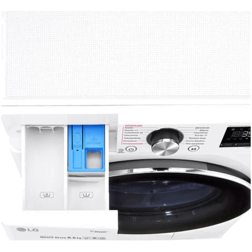 Стиральная машина LG F2V9GW9W: Загрузка белья (стирка), кг 8.5