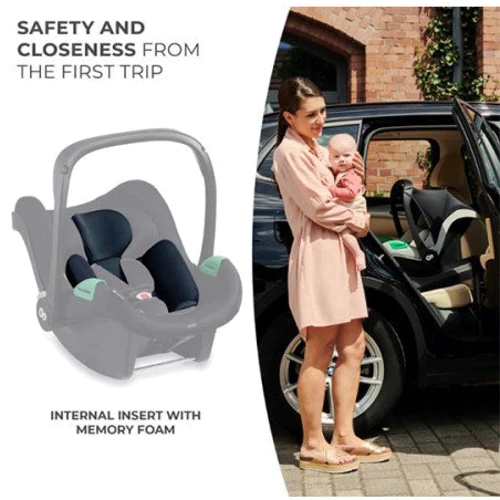 Автокресло-переноска Kinderkraft Mink Pro i-Size Black (KCMINKPRBLK0000): Крепление Isofix есть (база в комплект не входит)