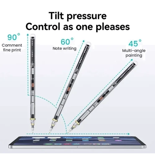 Стилус Usams US-ZB264 Transparent Magnetic Charding Tilt-Sensitive Active Touch Transparent Black фото 5