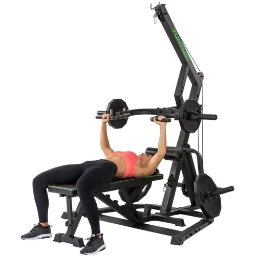 Фітнес станція TUNTURI LEVERAGE PULLEY GYM WT85 (17TSWT8050): Вага вантажного стека, кг 200