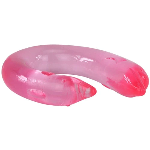 Двухсторонний фаллоимитатор LYBAILE Double Dolphin Pink
