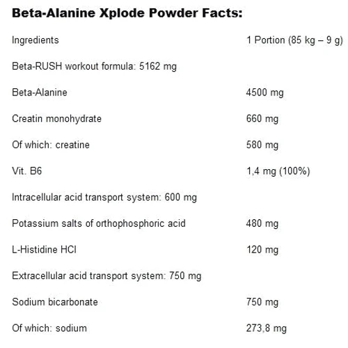 Аминокислота для спорта Olimp Beta-Alanine Xplode 420 g Orange: Вкус Апельсин