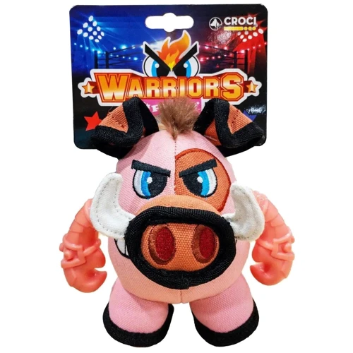 Игрушка для собак Croci Warriors Pigo плюшевый свин с пищалкой 18х12х12 см (C6098019) фото 2