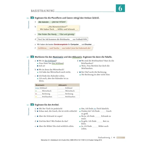 Menschen A1: Arbeitsbuch mit Audio-CDs фото 6
