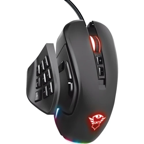 Мишка Trust GXT 970 Morfix Customisable Blue (23764): інтерфейс підключення USB